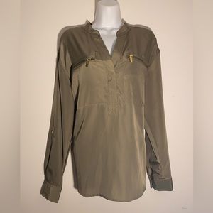 NWT Michael Kors Green Tunic blouse